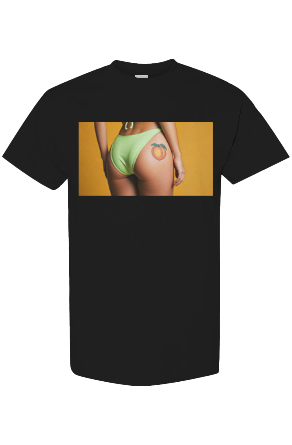 Peach $ASS QR Code Shoulder